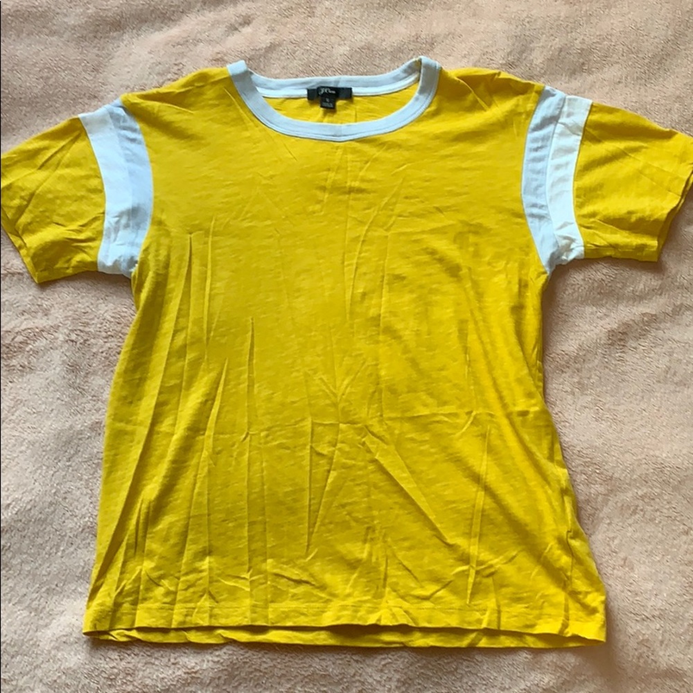 J crew yellow tshirt
